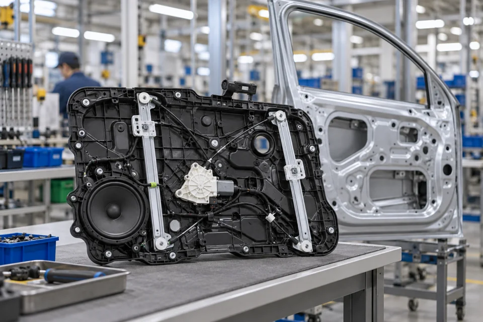 自動車ドア部品の概念イメージ