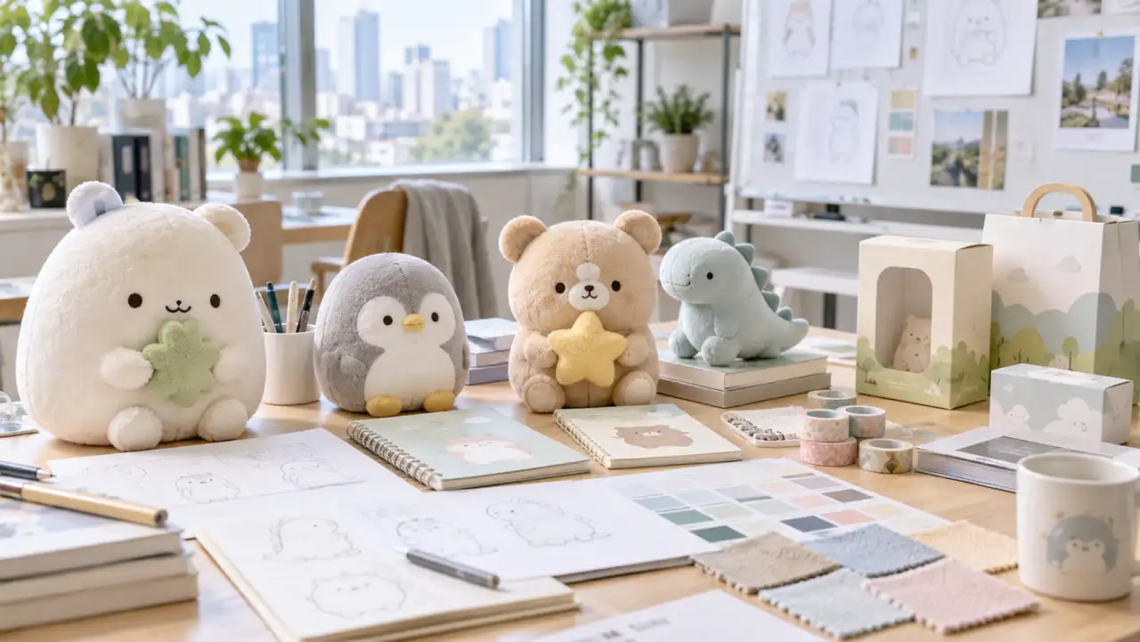 オリジナルキャラクター商品の企画風景のイメージ