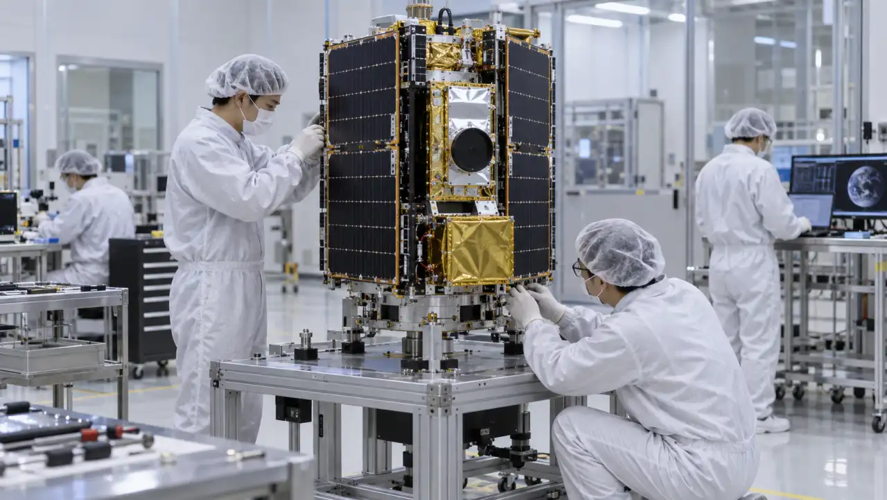 人工衛星製造の概念イメージ